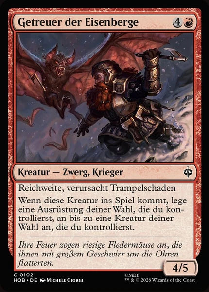 Sammelkarten MTG Getreuer der Eisenberge HOB #102 (DEU)