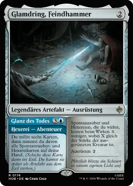 Sammelkarten MTG Glamdring, Feindhammer HOB #174 (DEU)