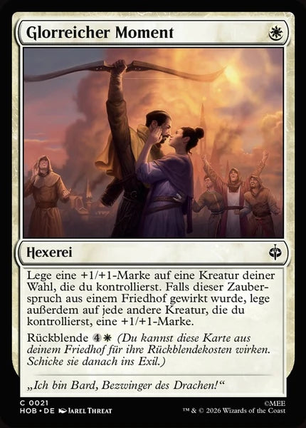Sammelkarten MTG Glorreicher Moment HOB #21 (DEU)