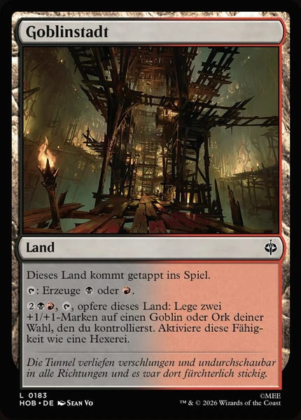 Sammelkarten MTG Goblinstadt HOB #183 (DEU)