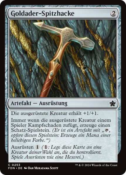 Sammelkarten MTG Goldader-Spitzhacke FDN #253 (DEU)