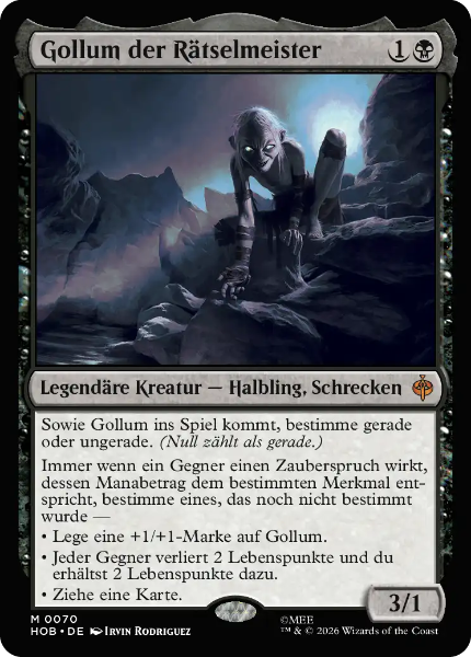 Sammelkarten MTG Gollum der Rätselmeister HOB #70 (DEU)