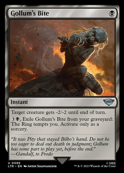 Sammelkarten MTG Gollum's Bite LTR #85 (ENG)