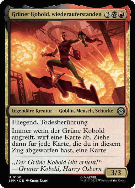 Sammelkarten MTG Grüner Kobold, wiederauferstanden SPM #130
