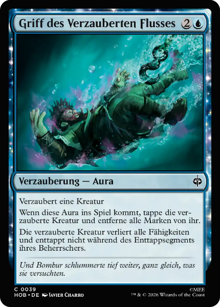 Sammelkarten MTG Griff des Verzauberten Flusses HOB #39 Foil (DEU)