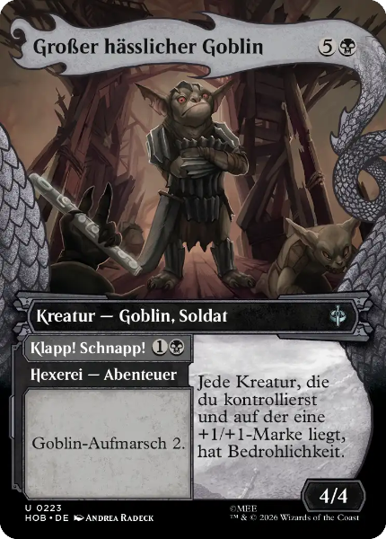 Sammelkarten MTG Großer hässlicher Goblin HOB #223 (DEU)