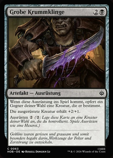 Sammelkarten MTG Grobe Krummklinge HOB #63 (DEU)