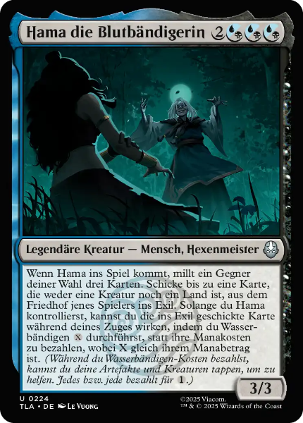 Sammelkarten MTG Hama die Blutbändigerin TLA 224 Foil