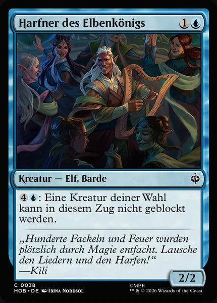 Sammelkarten MTG Harfner des Elbenkönigs HOB #38 (DEU)
