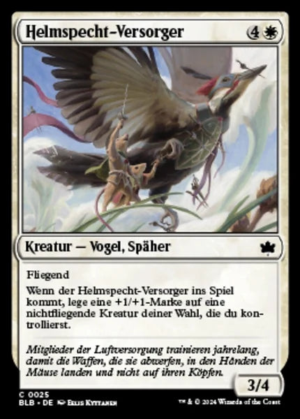 Sammelkarten MTG Helmspecht-Versorger BLB #25 (DEU)
