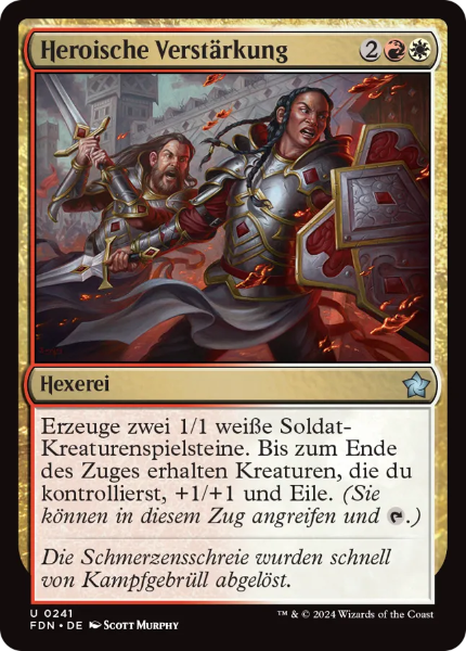 Sammelkarten MTG Heroische Verstärkung FDN #241 (DEU)