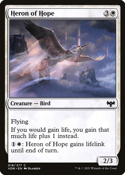 Sammelkarten MTG Heron of Hope VOW #18 (ENG)