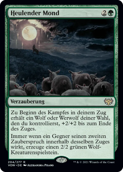 Sammelkarten MTG Heulender Mond VOW 204