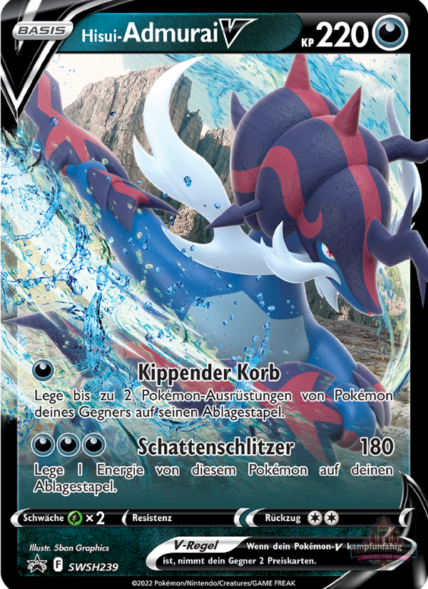Sammelkarten Pokemon Hisui-Admurai V SWSH 239 Promo