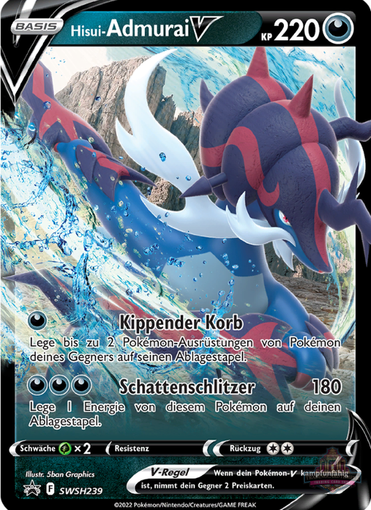 Sammelkarten Pokemon Hisui-Admurai V SWSH 239 Promo
