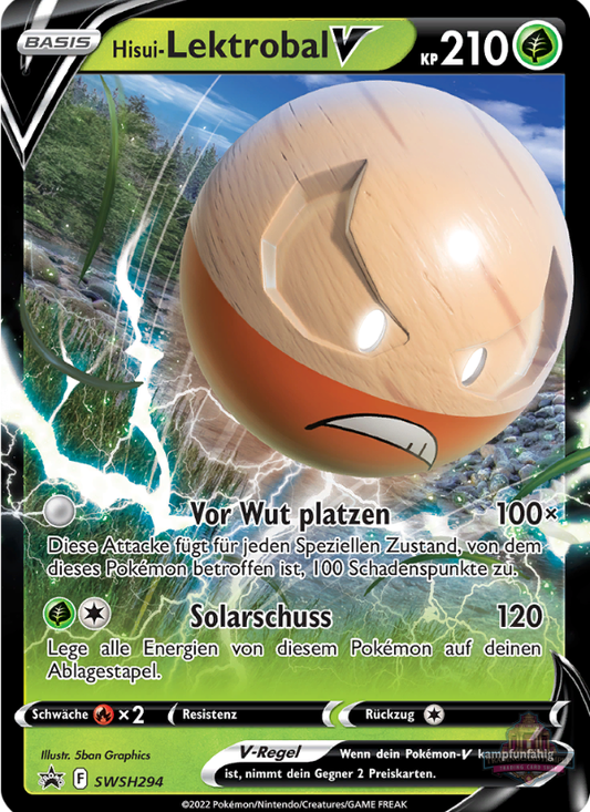 Sammelkarten Pokemon Hisui-Lektrobal V SWSH294 Promo