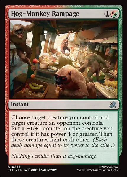 Sammelkarten MTG Hog-Monkey Rampage TLE #255 (ENG)