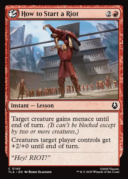 Sammelkarten MTG How to Start a Riot TLA #140 (ENG)