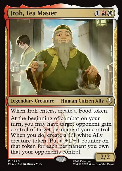 Sammelkarten MTG Iroh, Tea Master TLA #228 (ENG)