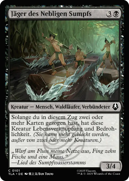 Sammelkarten MTG Jäger des Nebligen Sumpfes TLA #101