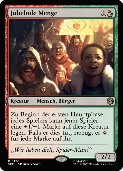 Sammelkarten MTG Jubelnde Menge SPM #126