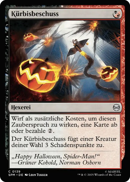 Sammelkarten MTG Kürbisbeschuss SPM #139