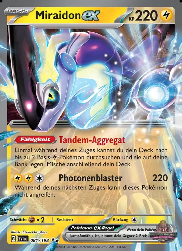 Sammelkarten Pokemon Mraidon ex 081/198