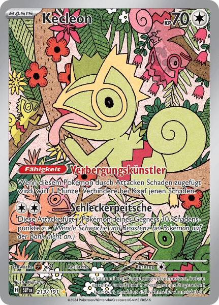 Sammelkarten Pokemon Kecleon 213/191 Fullart