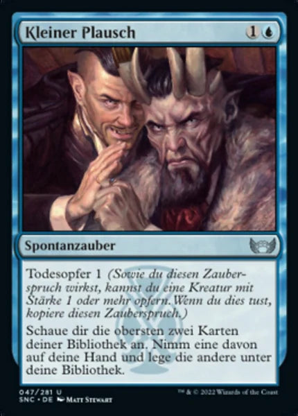 Sammelkarten MTG Kleiner Plausch SNC #47 (DEU)