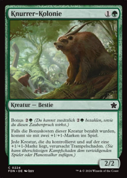 Sammelkarten MTG Knurrer-Kolonie FDN #224 (DEU)