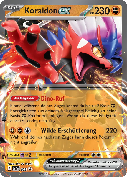 Sammelkarten Pokemon Koraidon ex 029 Pormo Holo