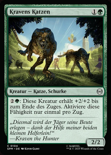 Sammelkarten MTG Kravens Katzen SPM #104 (DEU)