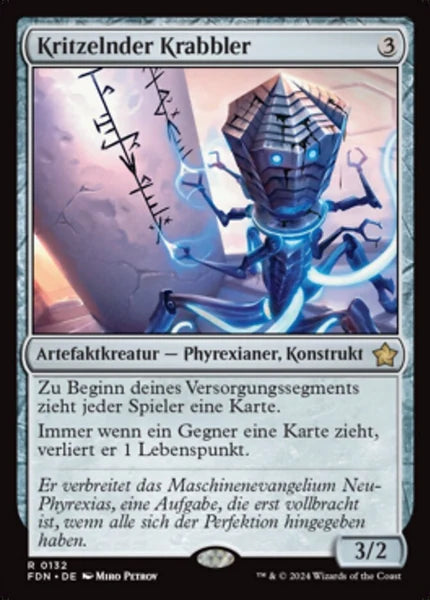 Sammelkarten MTG Kritzelnder Krabbler FDN #132 (DEU)