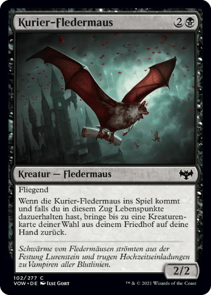 Sammelkarten MTG Kurier-Fledermaus VOW 102