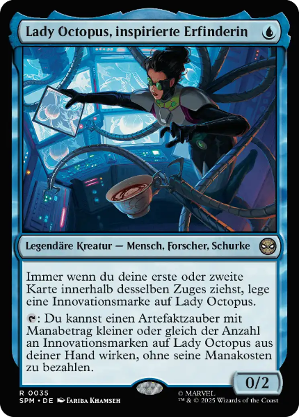 Sammelkarten MTG Lady Octopus, inspirierte Erfinderin SPM #35