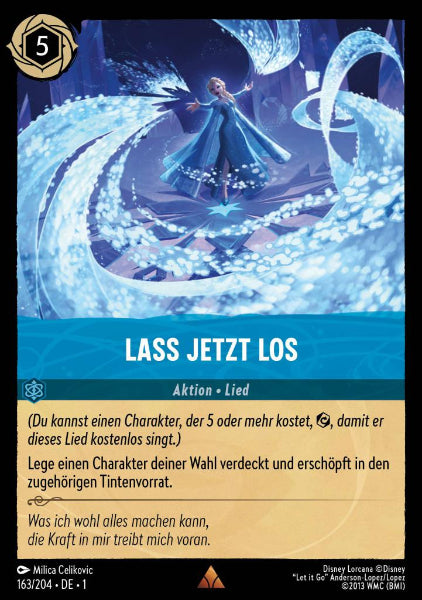 Sammelkarten Lorcana Lass jetzt los 163/204