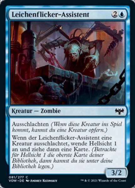 Sammelkarten MTG Leichenflicker-Assistent VOW #81 (DEU)