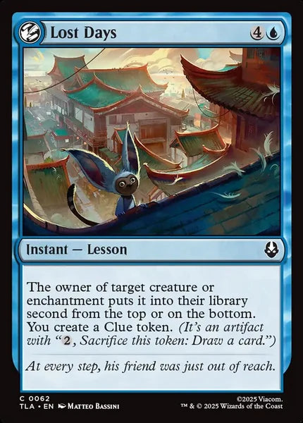 Sammelkarten MTG Lost Days TLA #62 (ENG)