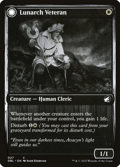 Sammelkarten MTG Lunarch Veteran // Luminous Phantom DBL #27 (ENG)
