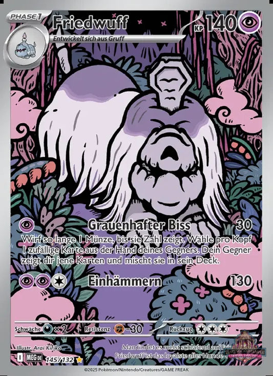 Sammelkarten Pokemon Friedwuff 145/132