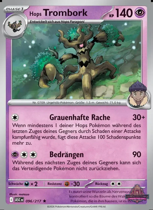 Sammelkarten Pokemon Hops Trombork 096/217 Holo