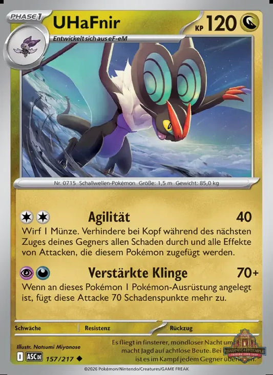 Sammelkarten Pokemon UHaFnir 157/217 Reprints: Ergänzungen Reverse Holo