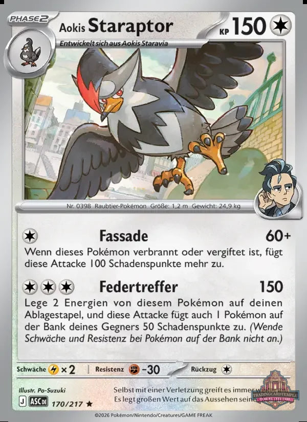 Aokis Staraptor 170/217 Holo (DEU)