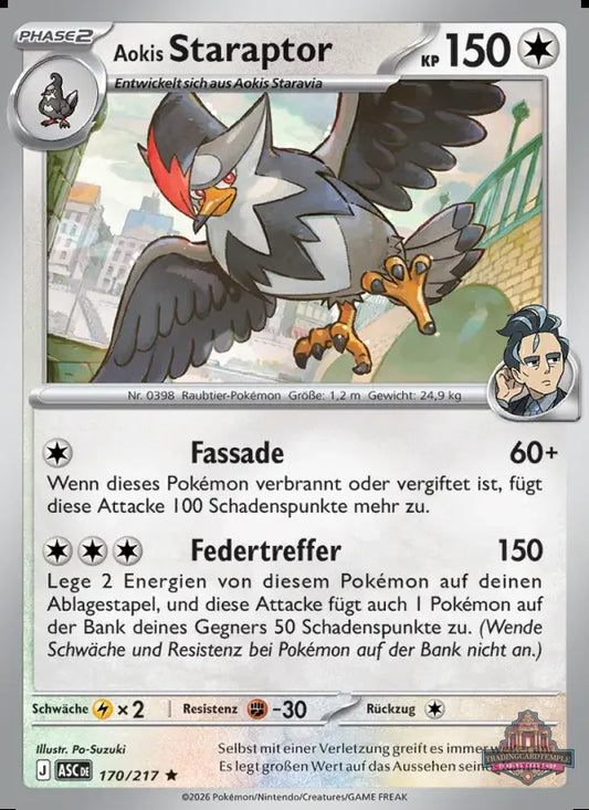Aokis Staraptor 170/217 Holo (DEU)