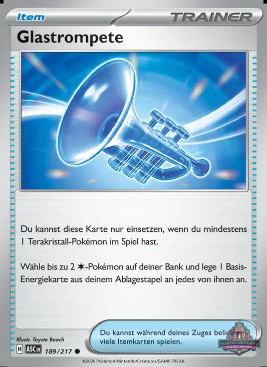 Sammelkarten Pokemon Glastrompete 189/217 Reverse Holo