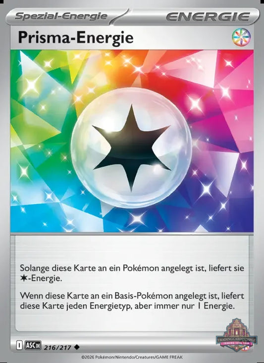 Sammelkarten Pokemon Prisma-Energie 216/217 Reverse Holo 