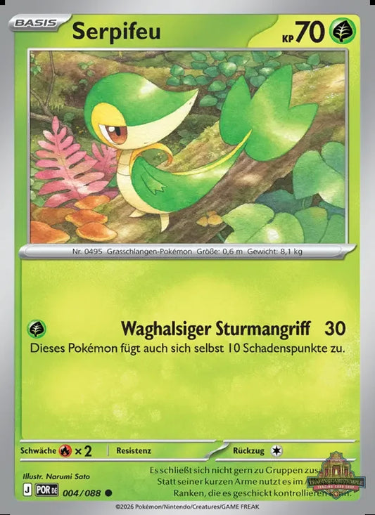 Sammelkarten Pokemon Serpifeu 004/088 Reverse Holo