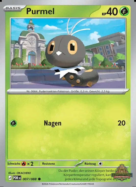 Sammelkarten Pokemon Purmel 007/088 Reverse Holo