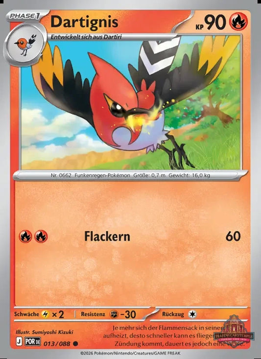 Sammelkarten Pokemon Dartignis 013/088 Reverse Holo 