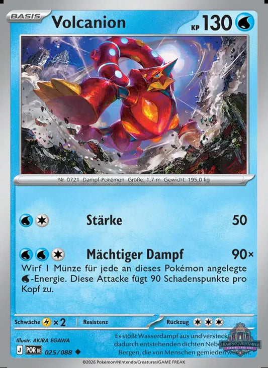 Sammelkarten Pokemon Volcanion 025/088 Reverse Holo